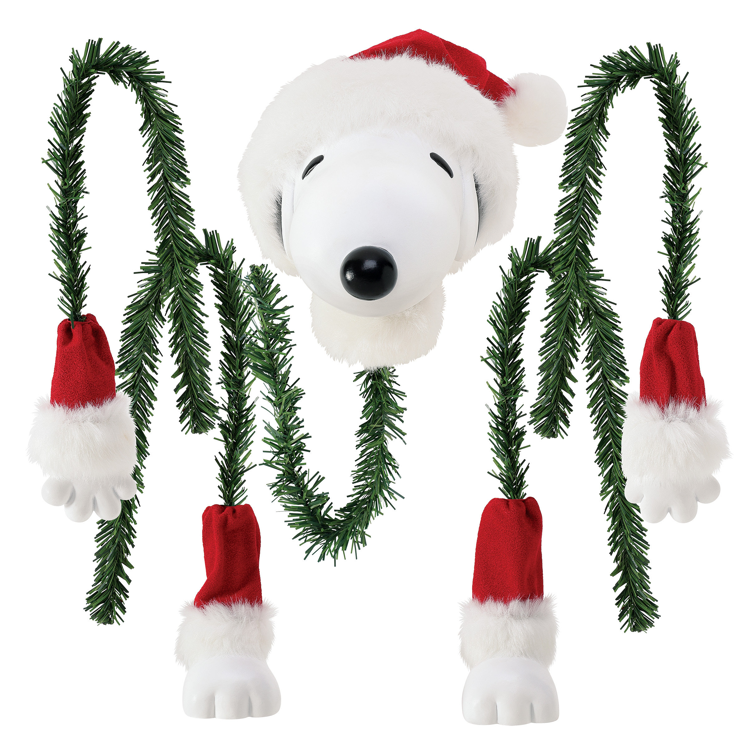 Possible Dreams Peanuts Snoopy in a Cinch 5-Piece Tree Topper Set